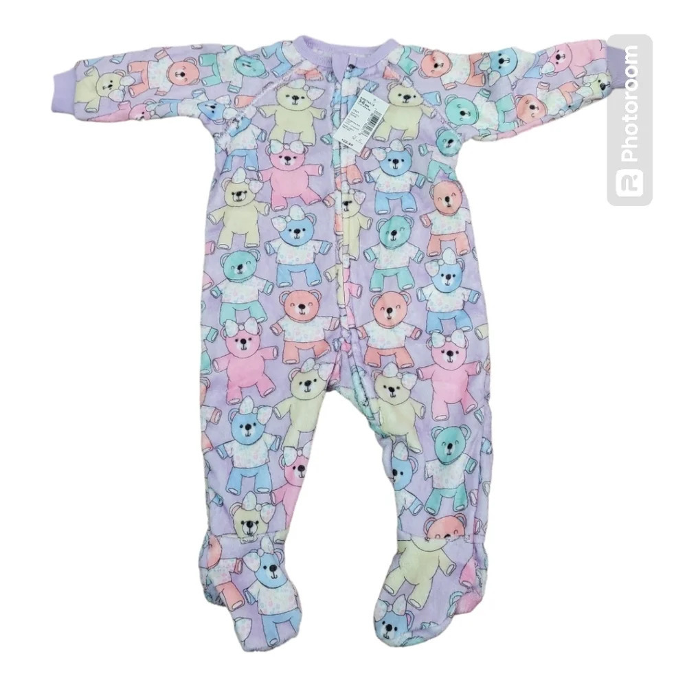 Pj place bear pajama Baby 3-6 Mth New